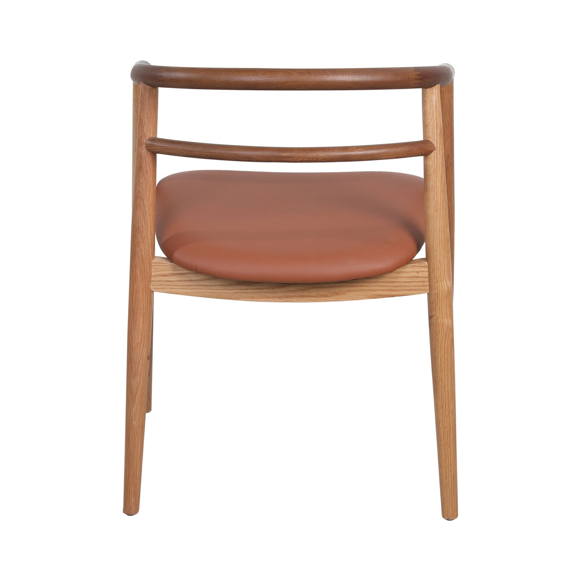 Søndervig, massiv eg - lædersæde